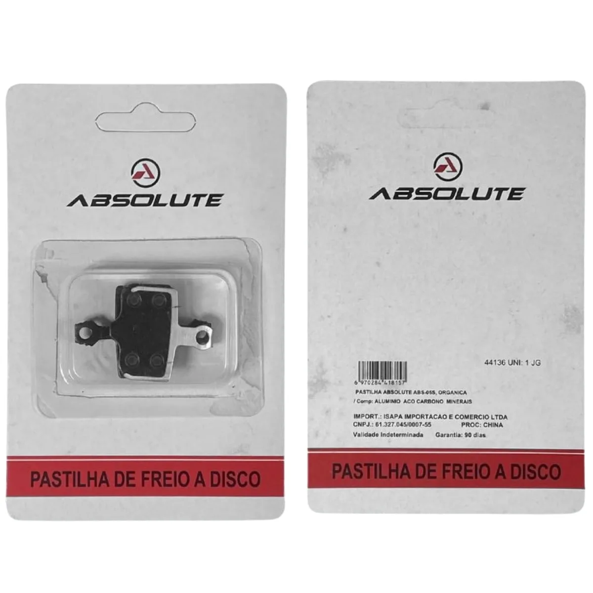 Pastilha Freio de Bicicleta Absolute Abs-05s | Loja na Pista