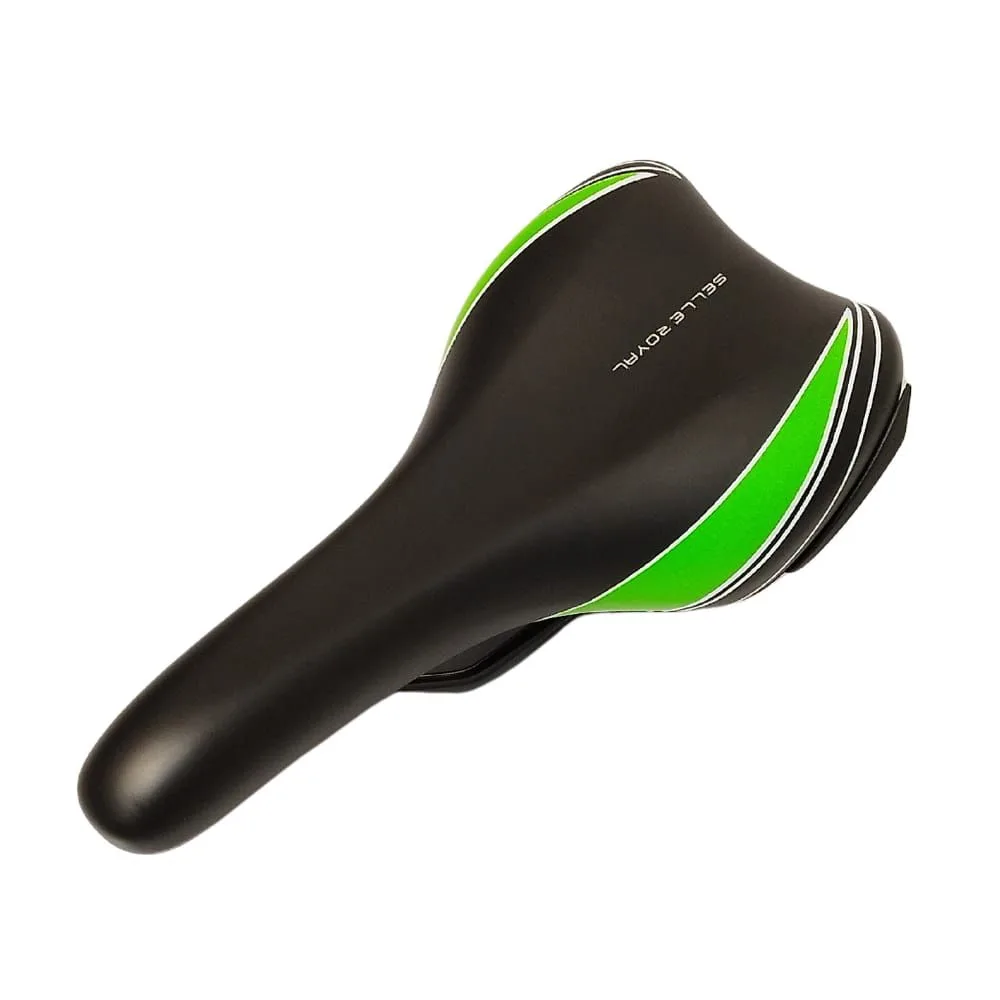 Selim MTB Selle Royal Mach 2 Preto e Branco e Verde